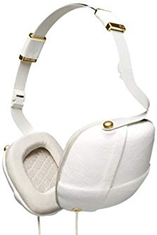 Molami Pleat 04090819 Over-Ear Headphone (White/Gold) OPEN BOX