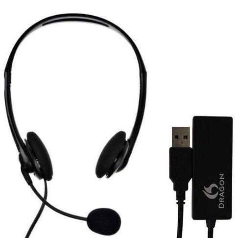 Nuance Dragon Analog Headset and USB Adapter Combo HS-GEN-C-USB by NUANCE DRAGON