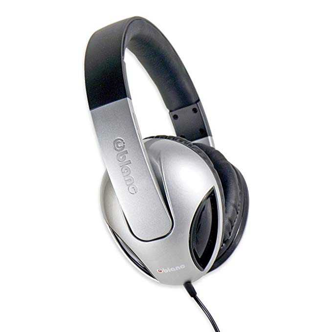 Syba OG-AUD63040 NC-1 Cobra Over-Ear Headphones with In-line Microphone - Retail Packaging - Silver