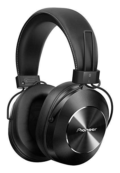 Pioneer Bluetooth and High-Resolution Over Ear Wireless Headphone, Black (SE-MS7BT-K)