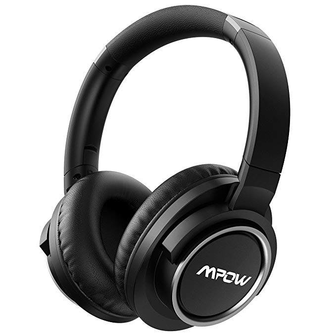 Mpow H3 Active Noise Cancelling Headphones, ANC Over Ear Bluetooth Headphones w/Mic, Better Noise Cancelling Effect 25-50 Hours Playtime, Foldable Wireless Headset Cell Phone/PC