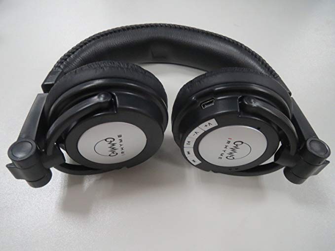 IRHYME's DE711 Black Bluetooth Headphones, with seamless switch between music and taking calls.
