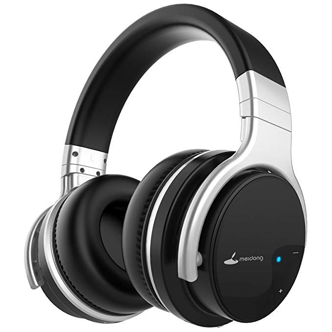 Bluetooth Headphones, Meidong Lightweight Wireless Headphones with Microphone Hi-Fi Sound Deep Bass Headsets Over Ear, Comfortable Protein Ear pads, 30 Hours Playtime for Travel Work TV