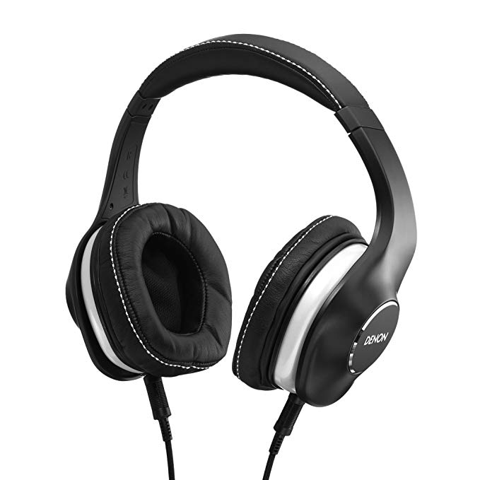 Denon AH-D600 Music Maniac Over-Ear Headphones, Black